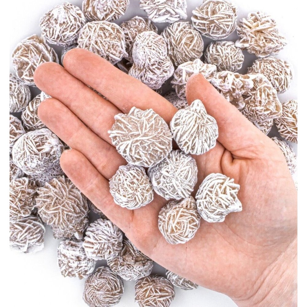 1 Small Desert Rose Gypsum Sand Selenite Rose Gemstone Crystal Rock Baryte